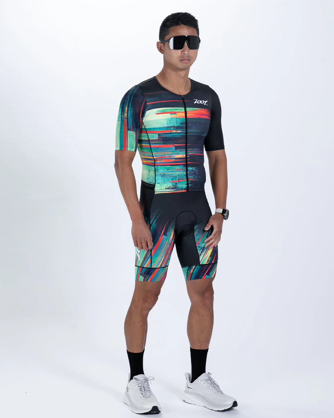 MEN'S TRI AERO FZ RACESUIT (Glitch) トライスーツ ワンピース トライウエア トライアスロン ZMT350116