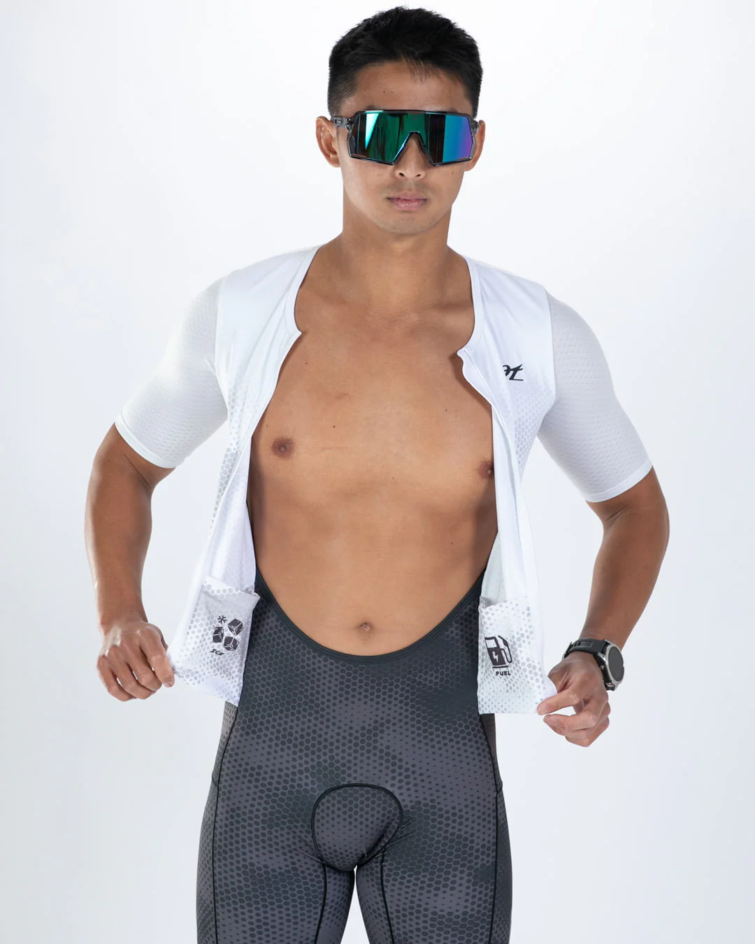 MEN'S TRI AERO FZ RACESUIT (Shadow) トライスーツ ワンピース トライウエア トライアスロン ZMT350115