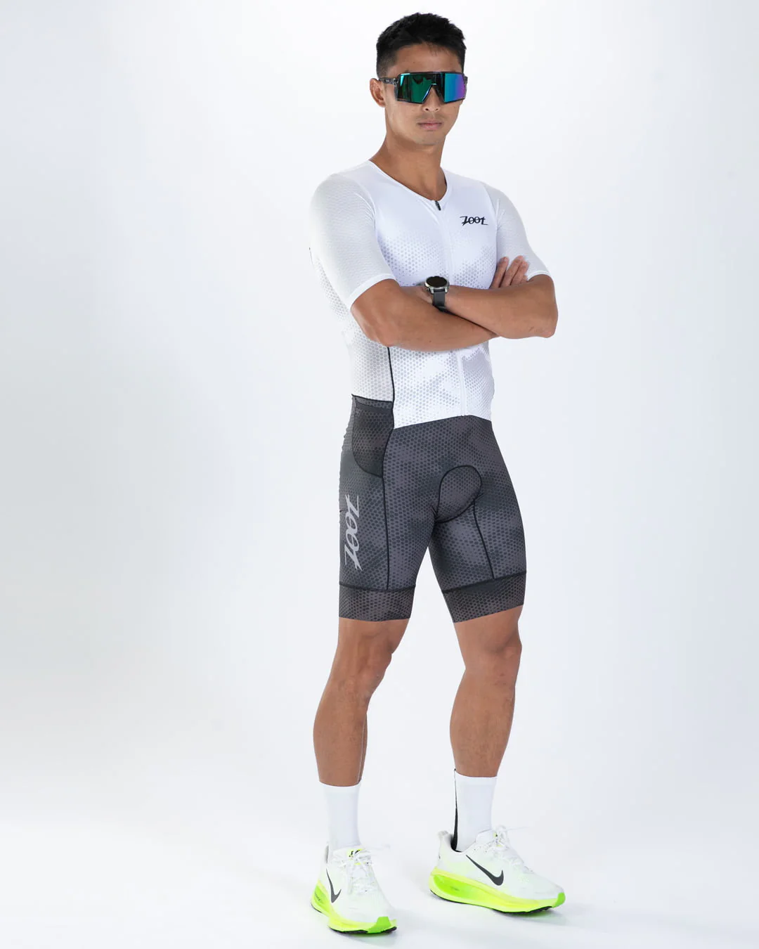MEN'S TRI AERO FZ RACESUIT (Shadow) トライスーツ ワンピース トライウエア トライアスロン ZMT350115