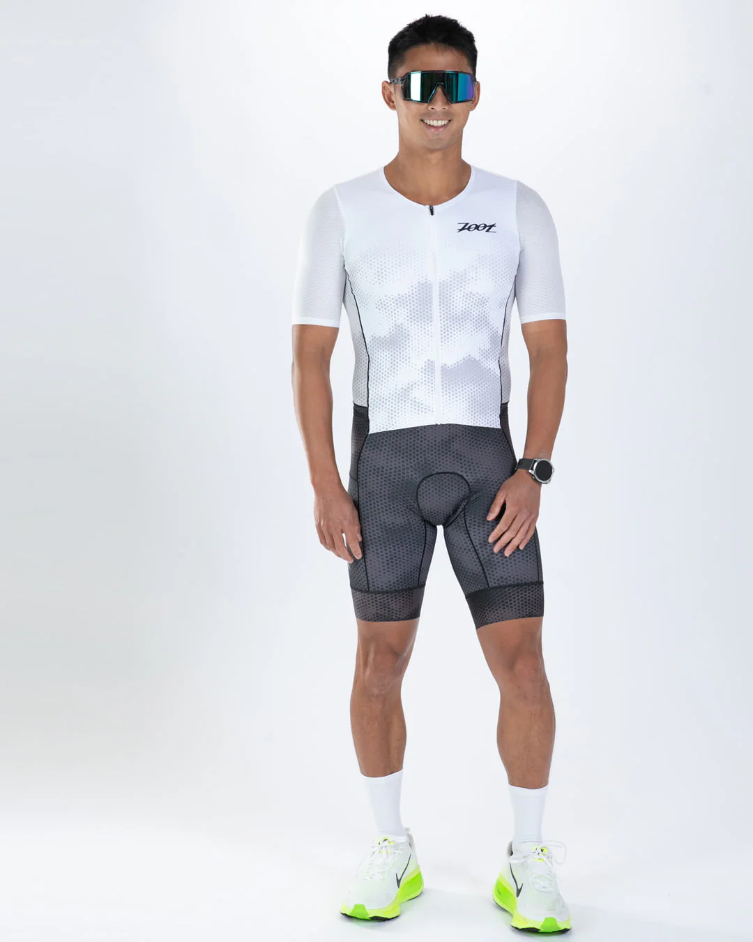MEN'S TRI AERO FZ RACESUIT (Shadow) トライスーツ ワンピース トライウエア トライアスロン ZMT350115