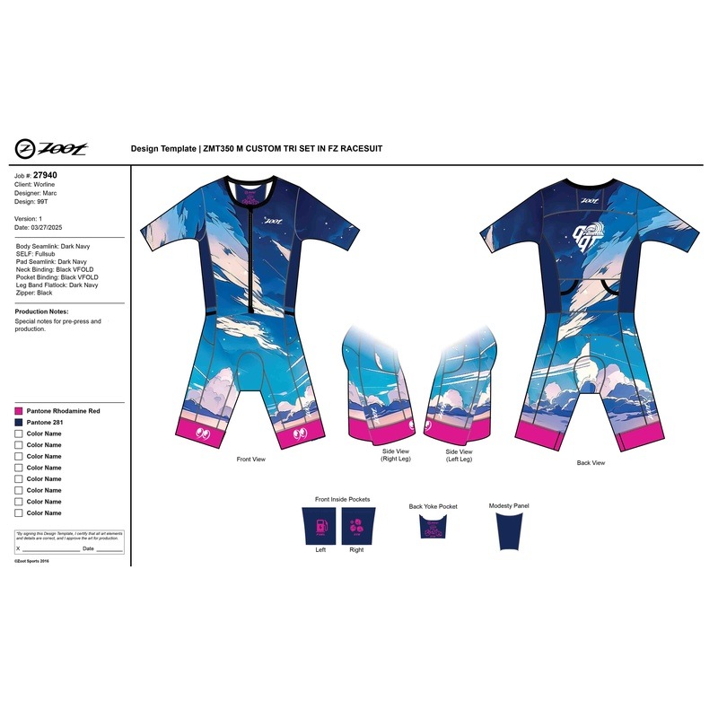 【予約限定】MEN'S TRI AERO FZ RACESUIT (99T 2025モデル) メンズ トライスーツ ワンピース トライウエア トライアスロン
