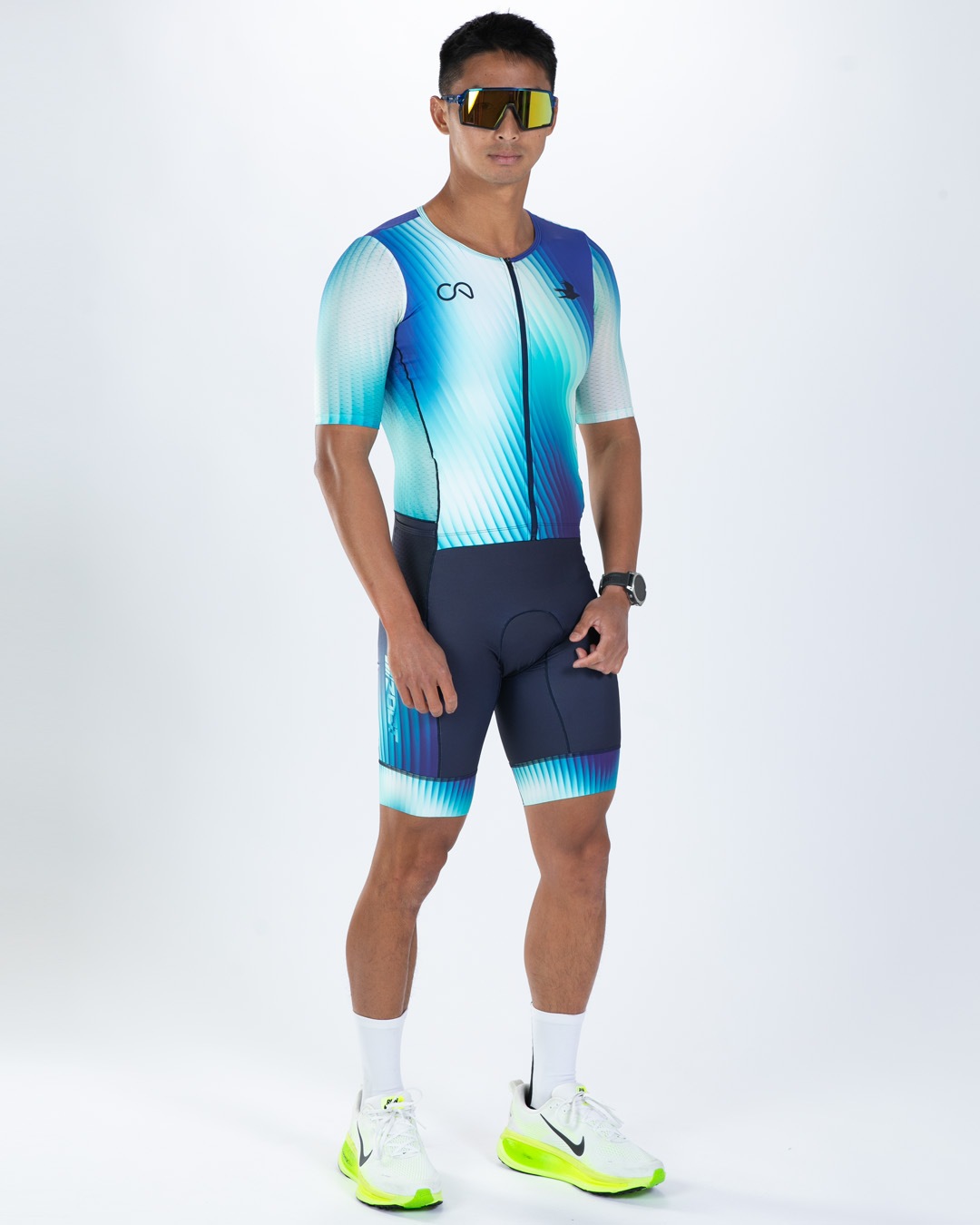 MEN'S TRI AERO FZ RACESUIT (Prism) トライスーツ ワンピース トライウエア トライアスロン ZMT350210