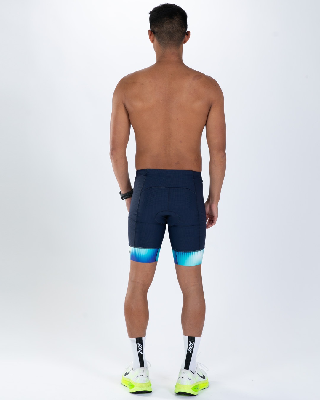MEN'S TRI  EXOS 8" SHORT 2.0 (Prism NAVY) トライアスロン セパレート 8インチトライショーツ トライパンツ  ZMT231-200