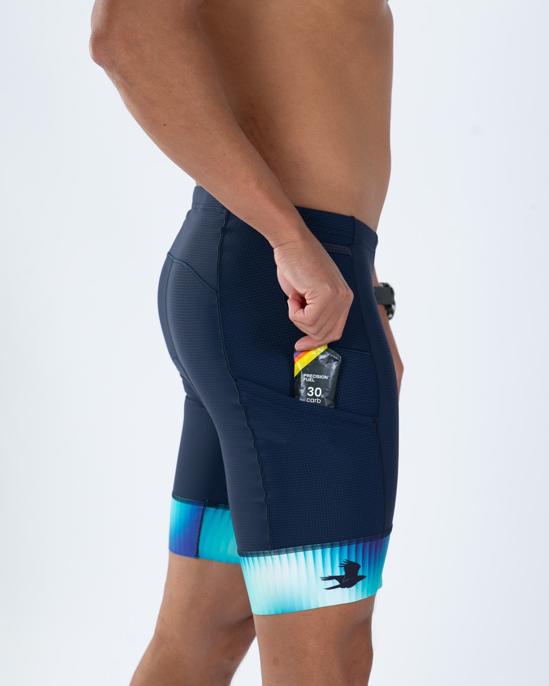MEN'S TRI  EXOS 8" SHORT 2.0 (Prism NAVY) トライアスロン セパレート 8インチトライショーツ トライパンツ  ZMT231-200