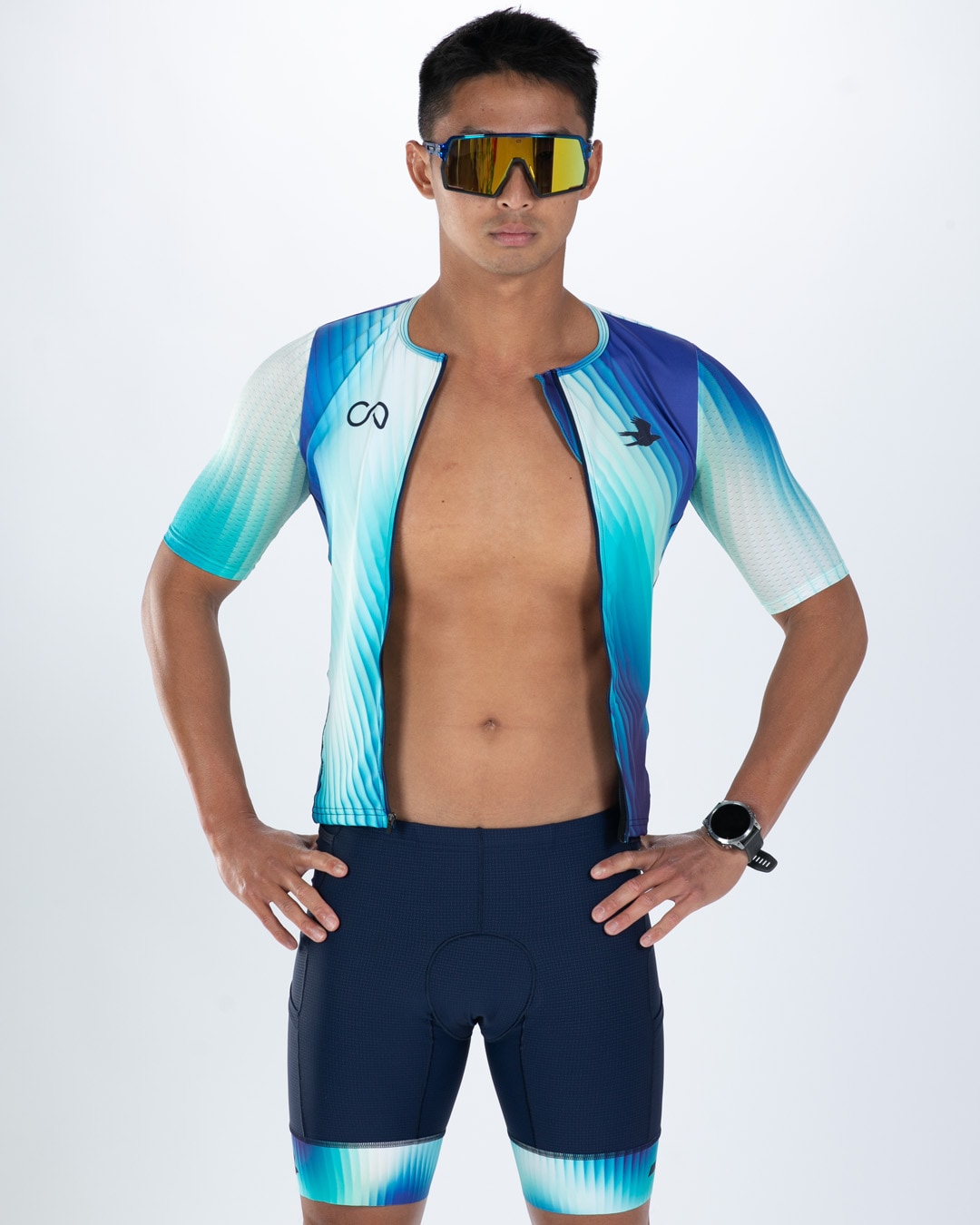 MEN'S TRI AERO JERSEY (Prism) セパレート トップス トライアスロン トライジャージ ZMT150800