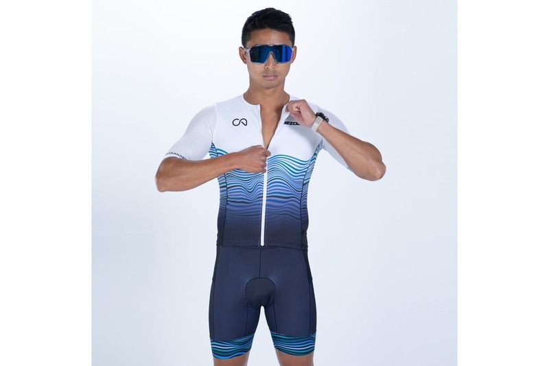 MEN'S TRI AERO JERSEY (Crowie) セパレート トップス トライアスロン トライジャージ ZMT15070