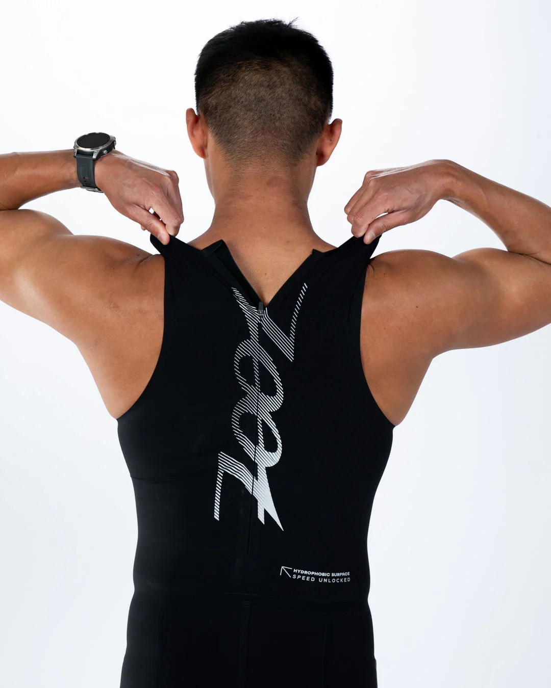 Men's WikiSpeed Swimskin (Black) メンズ トライアスロン用 スイムスキン 高撥水 ウエットスーツ禁止レース対応 