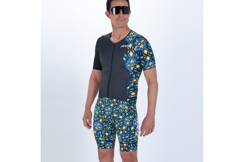 MEN'S TRI AERO FZ RACESUIT (Kaleidoscope) トライスーツ ワンピース トライウエア トライアスロンZMT35095