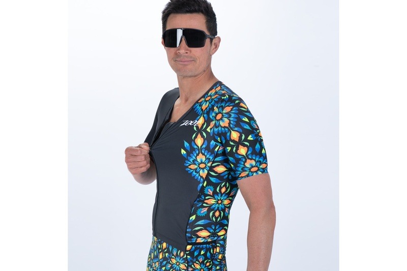 MEN'S TRI AERO FZ RACESUIT (Kaleidoscope) トライスーツ ワンピース トライウエア トライアスロンZMT35095