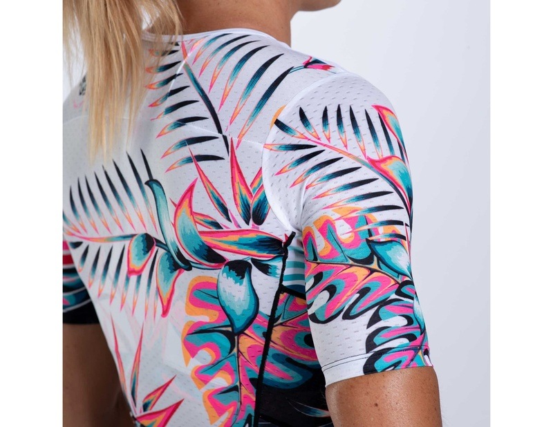 WOMEN TRI AERO FZ RACESUIT (KOA TROPICAL) レディース トライアスロンスーツ トライスーツ トライウエア ZFT35073