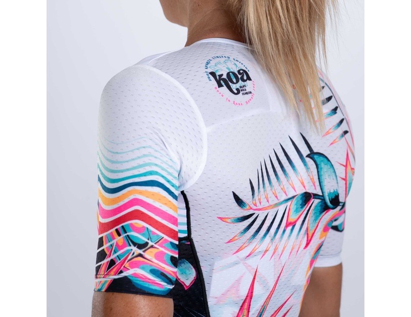 WOMEN TRI AERO FZ RACESUIT (KOA TROPICAL) レディース トライアスロンスーツ トライスーツ トライウエア ZFT35073