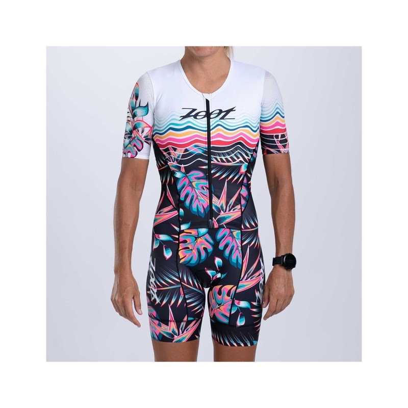 WOMEN TRI AERO FZ RACESUIT (KOA TROPICAL) レディース トライアスロンスーツ トライスーツ トライウエア ZFT35073