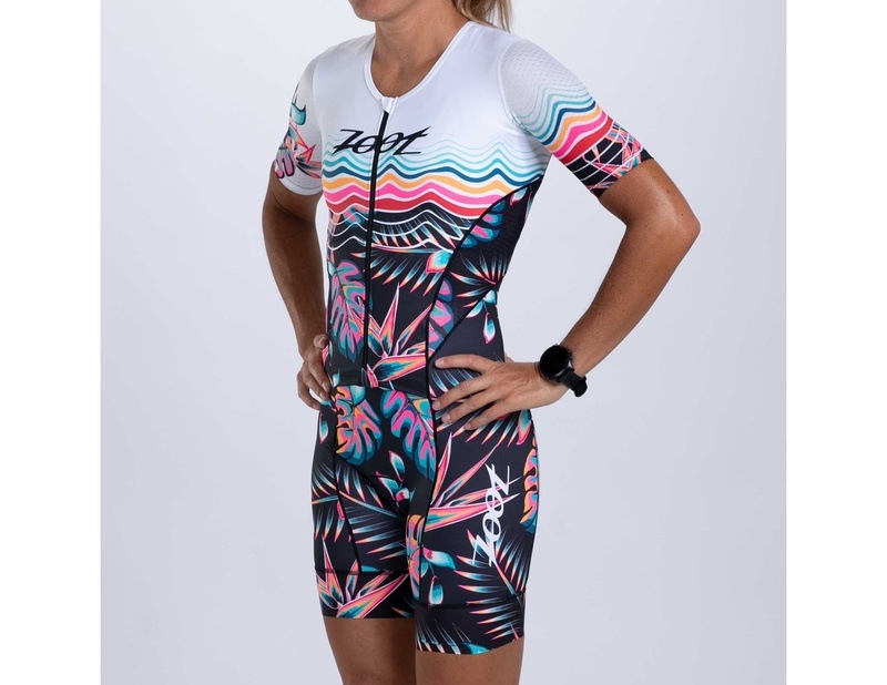 WOMEN TRI AERO FZ RACESUIT (KOA TROPICAL) レディース トライアスロンスーツ トライスーツ トライウエア ZFT35073