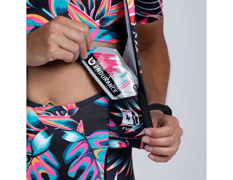 WOMEN TRI AERO FZ RACESUIT (KOA TROPICAL) レディース トライアスロンスーツ トライスーツ トライウエア ZFT35073