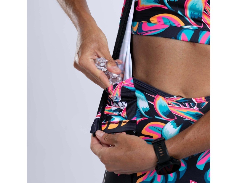 WOMEN TRI AERO FZ RACESUIT (KOA TROPICAL) レディース トライアスロンスーツ トライスーツ トライウエア ZFT35073