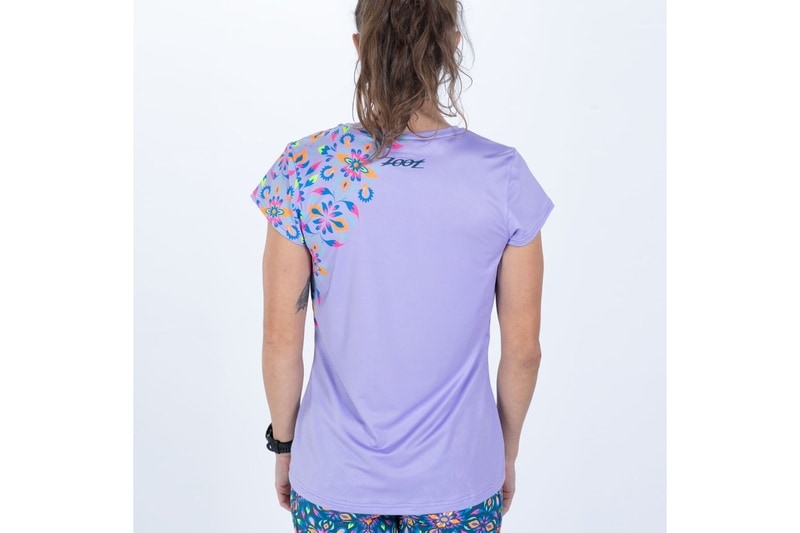 Women's Run Tee (Kaleidoscope) レディース アスリート専用 ランシャツ ZFR12093
