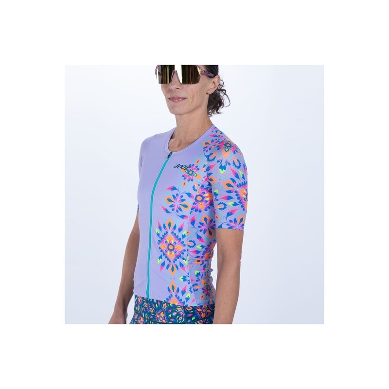 WOMEN'S TRI AERO JERSEY (Kaleidoscope) セパレート トップス トライアスロン トライジャージ ZFT15072