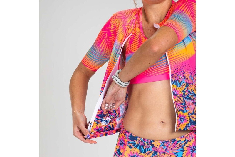 Women Club Aloha Tri Jersey セパレート トップス トライアスロン トライジャージ ZFT15057