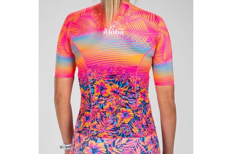 Women Club Aloha Tri Jersey セパレート トップス トライアスロン トライジャージ ZFT15057