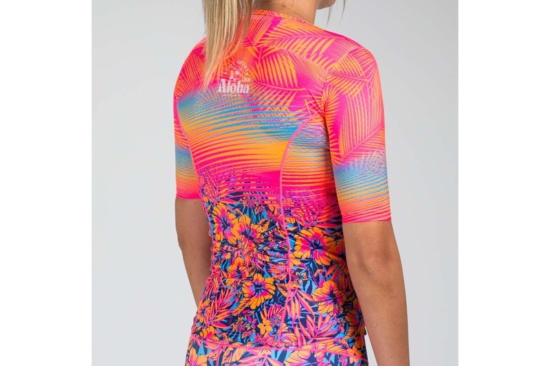 Women Club Aloha Tri Jersey セパレート トップス トライアスロン トライジャージ ZFT15057