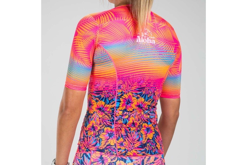Women Club Aloha Tri Jersey セパレート トップス トライアスロン トライジャージ ZFT15057
