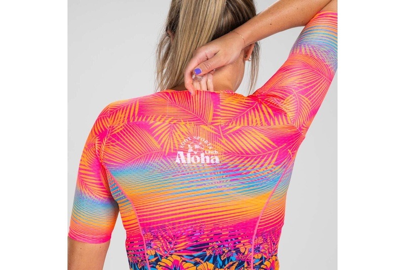 Women Club Aloha Tri Jersey セパレート トップス トライアスロン トライジャージ ZFT15057