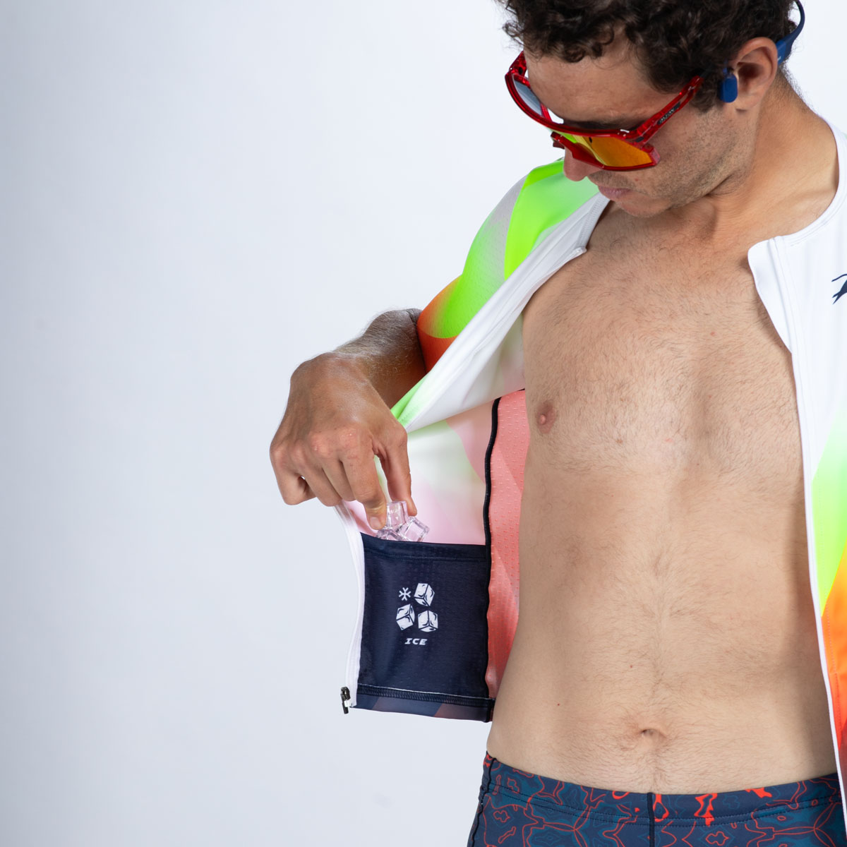 非売品★  JAPAN トライアスロンチーム ジャージ上★水泳,マラソン,自転車 MEN'S TRI AERO JERSEY (Costa Del Sol) セパレート トップス