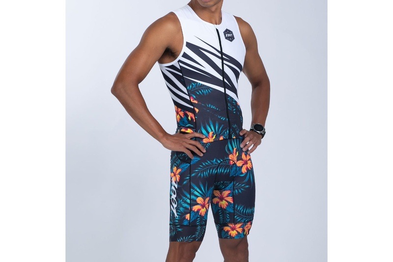 MEN'S TRI SLVS FZ RACESUIT (Hula) トライスーツ ワンピース スリーブレス ZMT36024012