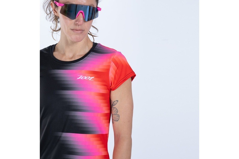 Women's Run Tee (yoyoyo) レディース アスリート専用 ランシャツ ZFR12091