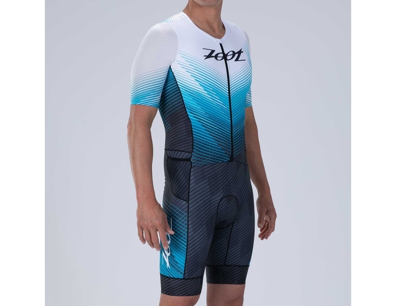 MEN TRI AERO FZ RACESUIT (BLUE WAVE) メンズ トライアスロンスーツ