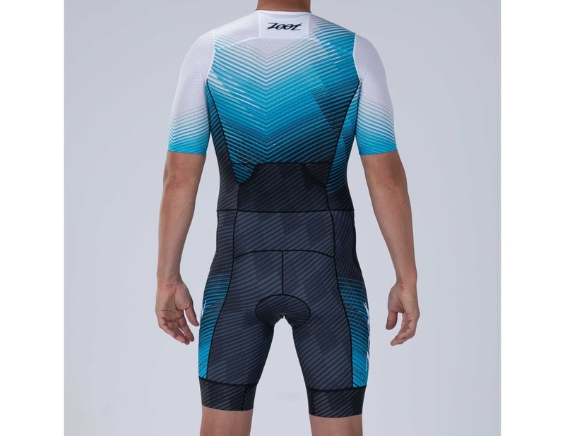 MEN TRI AERO FZ RACESUIT (BLUE WAVE) メンズ トライアスロンスーツ