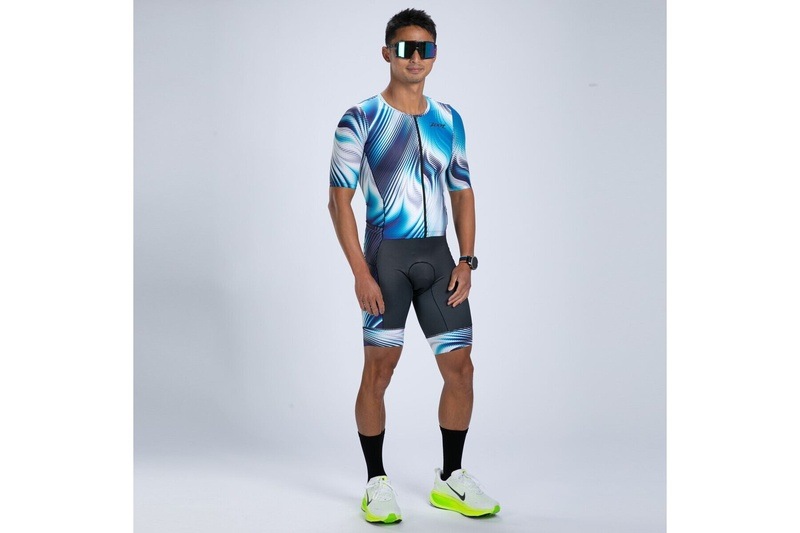 MEN'S TRI AERO FZ RACESUIT (Surge)トライスーツ ワンピース トライウエア トライアスロン ZMT35097
