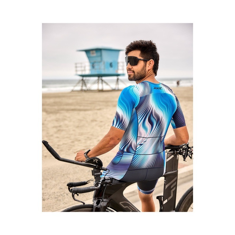 MEN'S TRI AERO FZ RACESUIT (Surge)トライスーツ ワンピース トライウエア トライアスロン ZMT35097