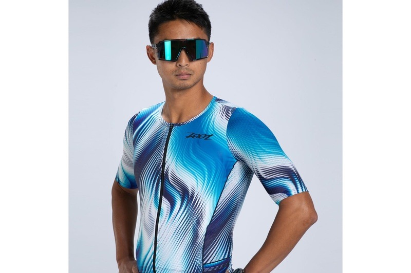 MEN'S TRI AERO FZ RACESUIT (Surge)トライスーツ ワンピース トライウエア トライアスロン ZMT35097