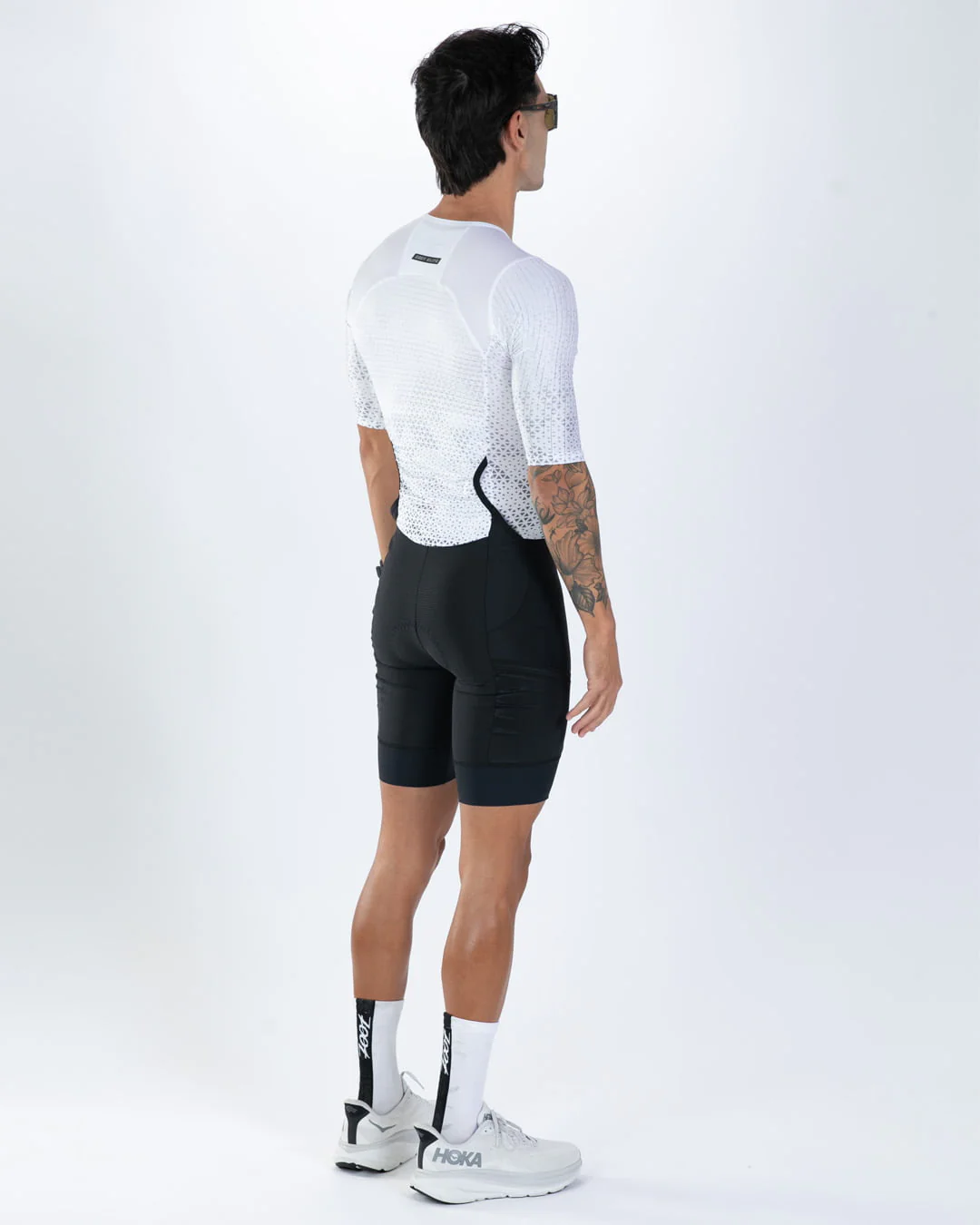Men's Elite P1 Tri Aero Fz Racesuit (Sonic White)エリートP1 トライスーツ ワンピース トライウエア トライアスロン ZMT350210