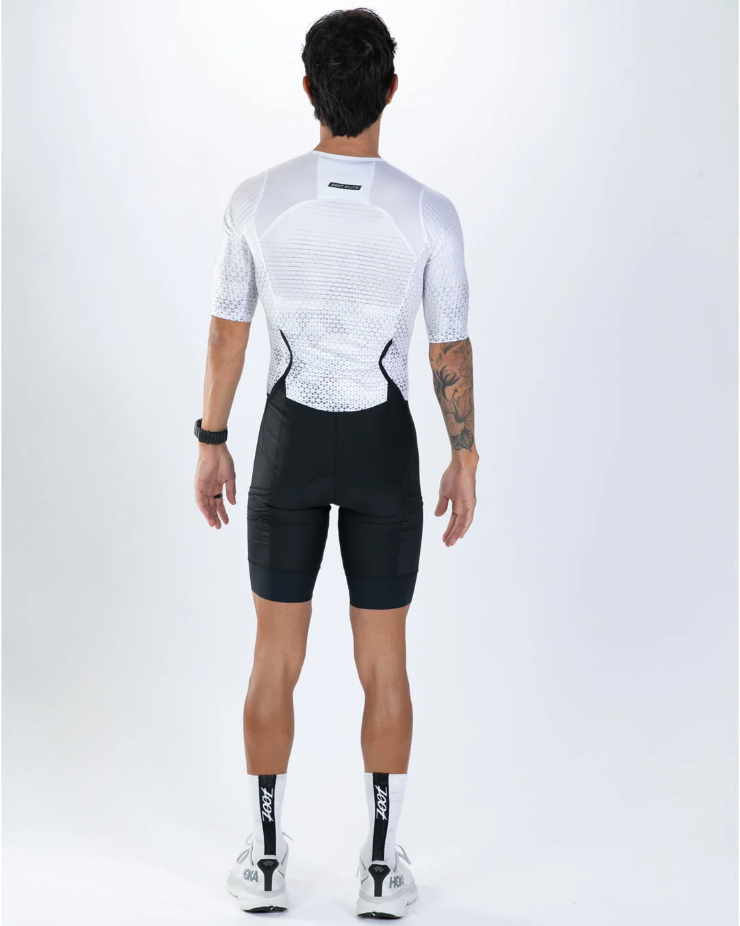Men's Elite P1 Tri Aero Fz Racesuit (Sonic White)エリートP1 トライスーツ ワンピース トライウエア トライアスロン ZMT350210