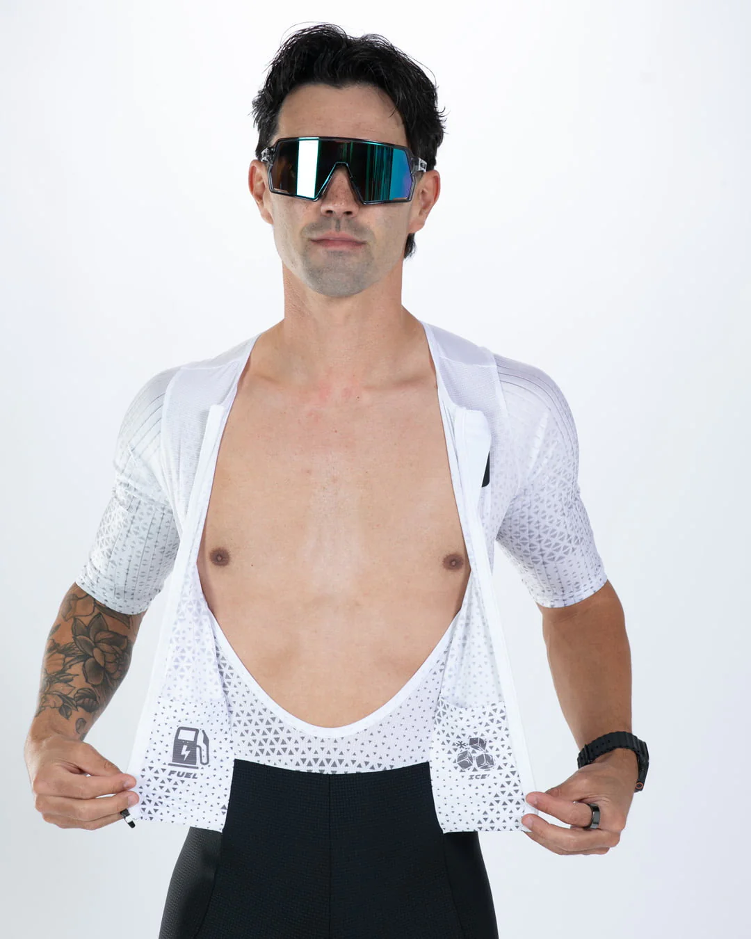 Men's Elite P1 Tri Aero Fz Racesuit (Sonic White)エリートP1 トライスーツ ワンピース トライウエア トライアスロン ZMT350210