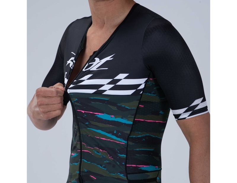 MEN TRI AERO FZ RACESUIT (CALI CAMO) メンズ トライアスロンスーツ トライスーツ トライウエア ZMT35066