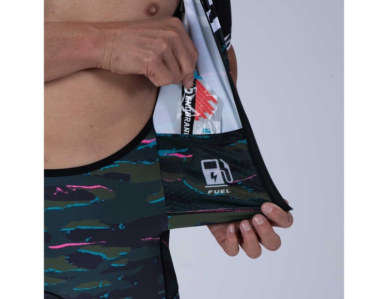 MEN TRI AERO FZ RACESUIT (CALI CAMO) メンズ トライアスロンスーツ トライスーツ トライウエア ZMT35066