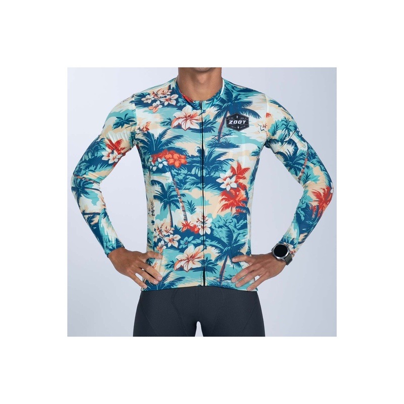 MEN'S CYCLE SUN STOP LS JERSEY  (Vintage Hula) サイクルジャージ ロングスリーブ 長袖ZMC18016014