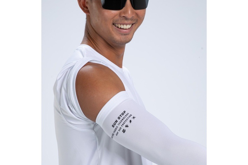 Unisex Ltd Sun Stop Arm Cooler (UPF White) UPF50+ 男女兼用 アームクーラー アームカバー ZUA63028