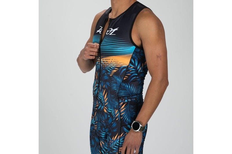 Men's Club Aloha Tri FZ Slvs Racesuit スリーブレス トライスーツ トライウエア トライアスロン ZMT36019