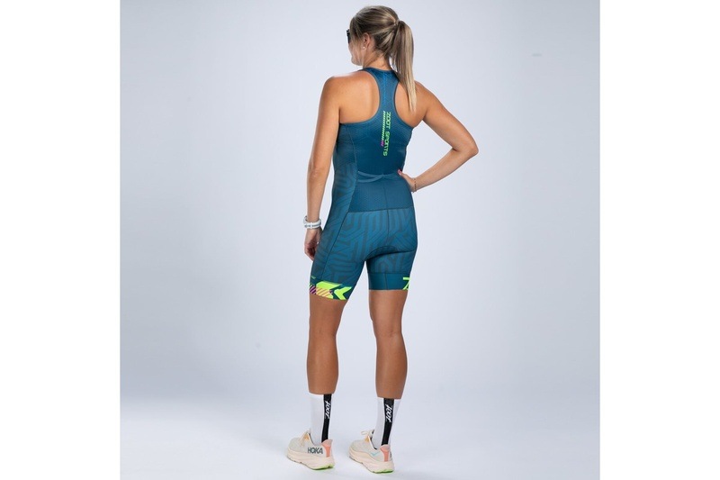 Women's Ltd Tri Slvs Fz Racesuit (Techno) トライアスロン トライスーツ トライウエア スリーブレス ワンピース ZFT36049