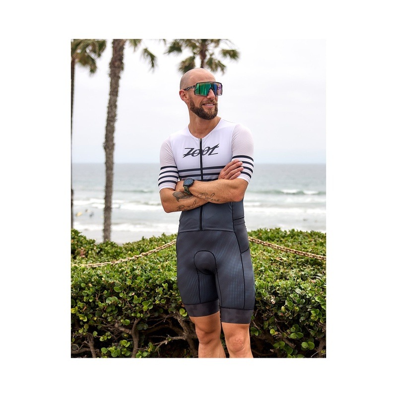 MEN'S TRI AERO FZ RACESUIT (Summit)トライスーツ ワンピース トライウエア トライアスロン ZMT35096