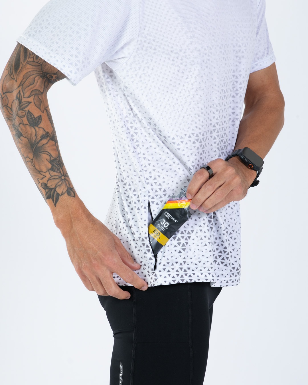 Mens Elite Run Tee (Sonic White ) エリートシリーズ ランシャツ ラグジュアリーTee EMR123012