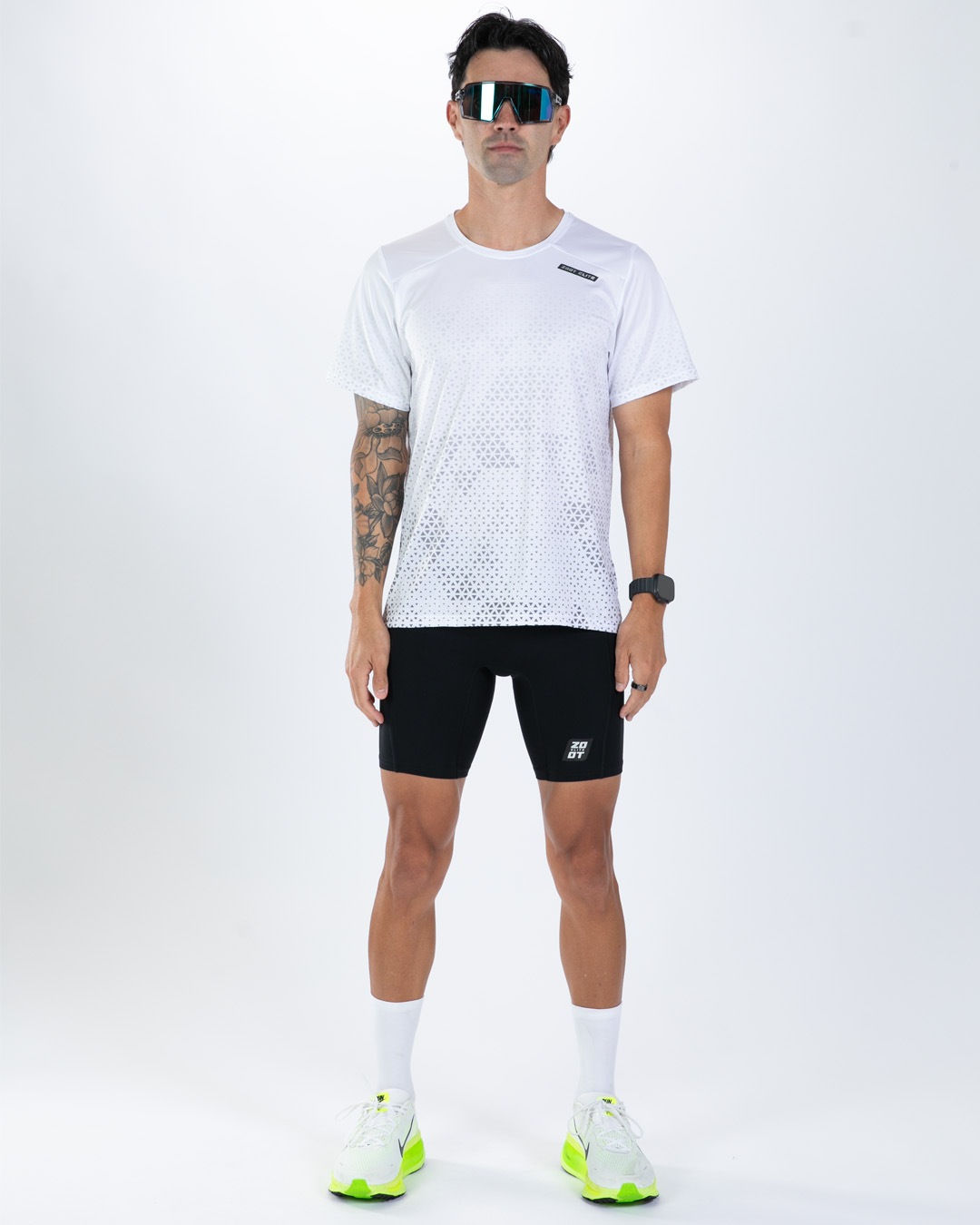 Mens Elite Run Tee (Sonic White ) エリートシリーズ ランシャツ ラグジュアリーTee EMR123012