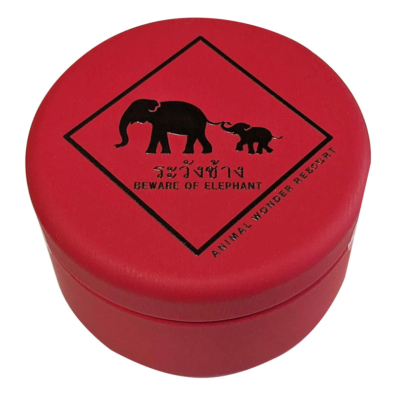 市原ぞうの国オリジナル ゾウに注意金平糖缶（赤） | お菓子 | | 市原