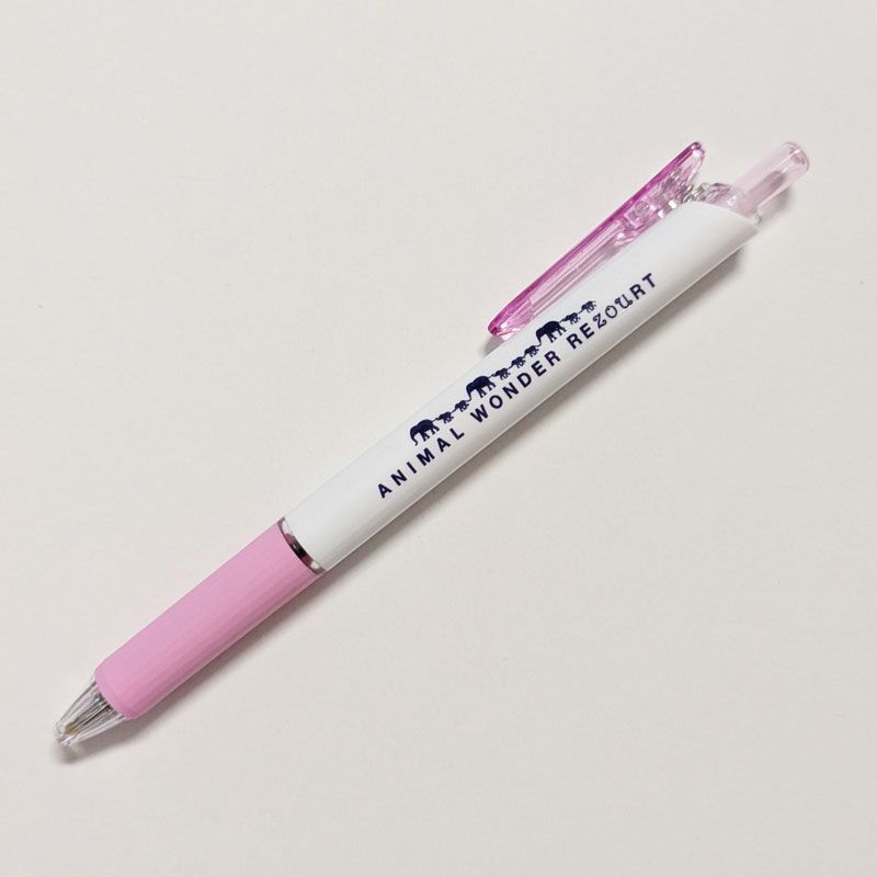 オリジナル『ぞうさんに注意』ボールペン(ピンク)