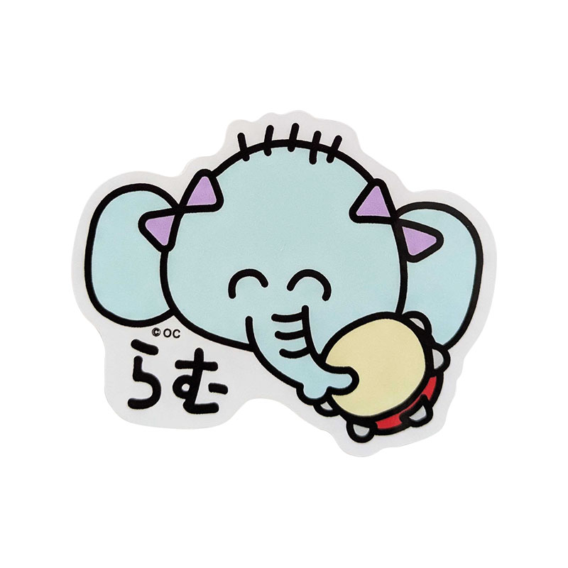 おえかきさん×ANIMAL WONDER REZOURT ビニールステッカー らむ