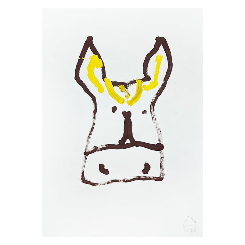 現品］ら夢のお絵描き「おうまさん」R8.1.10 | ぞうさんのお絵かき